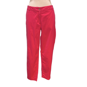 Talbots sz 12 the weekend chino pink preppy pants